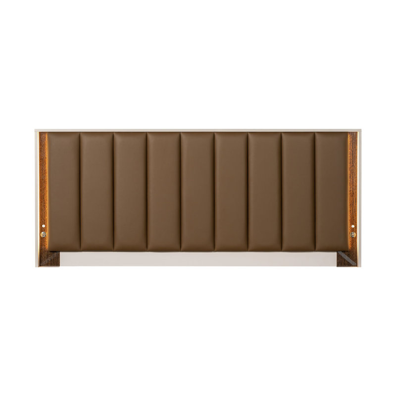 Pavira Walnut Upholstered Bed