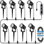 Black Plug-in Integrated LED Metal Spotlight Kit