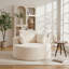 Fauteuil-lit en velours côtelé Aurelia l 58 po x P 55 po x H 28,3 po Aurelia