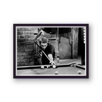 Steve Mcqueen Playing Pool The Cincinnaati Kid - Single Picture Frame Print