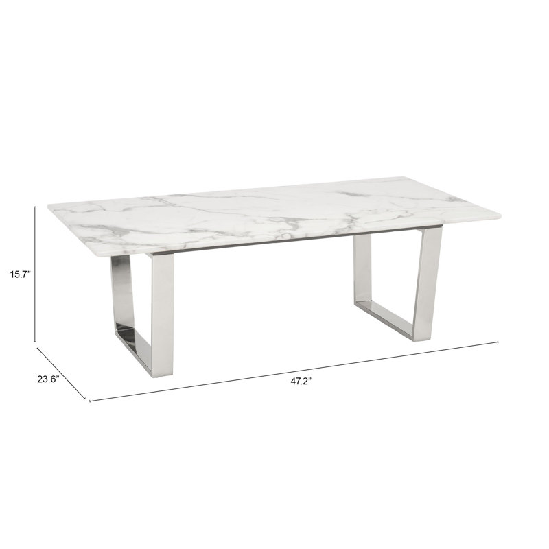 Geelong Stone Top Metal Base Dining Table