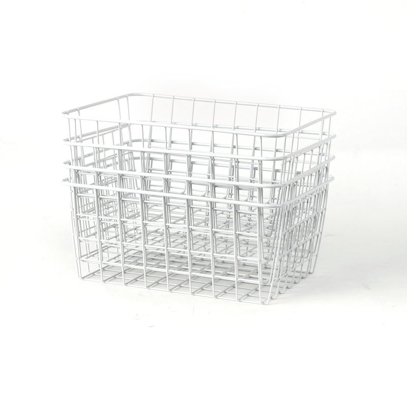 Métal / cube métallique, Blanc, H 4,7 po x P 8,7 po x l 3,2 po