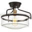 Plafonnier semi-encastré 1 lumière 13,25 po Niles-2078847296