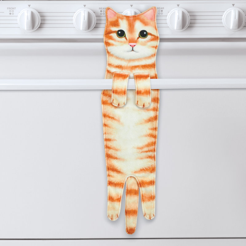 Adorable Cat-Shaped Hanging Kitchen Towel