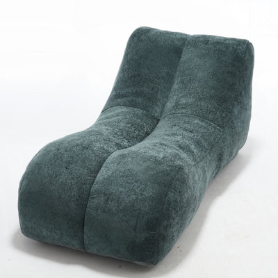 Blue Comfy Bean Bag Chair, Supportive Foam Sofa for Gaming & Reading