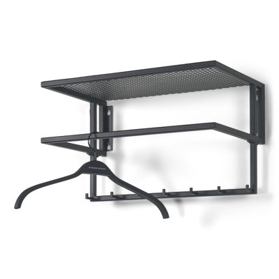 Mesh Metal Wall 7 - Hook Wall Mounted Coat Rack