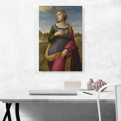 «Saint Catherine of Alexandria 1507» par Raphael, reproduction d'art sur toile tendue