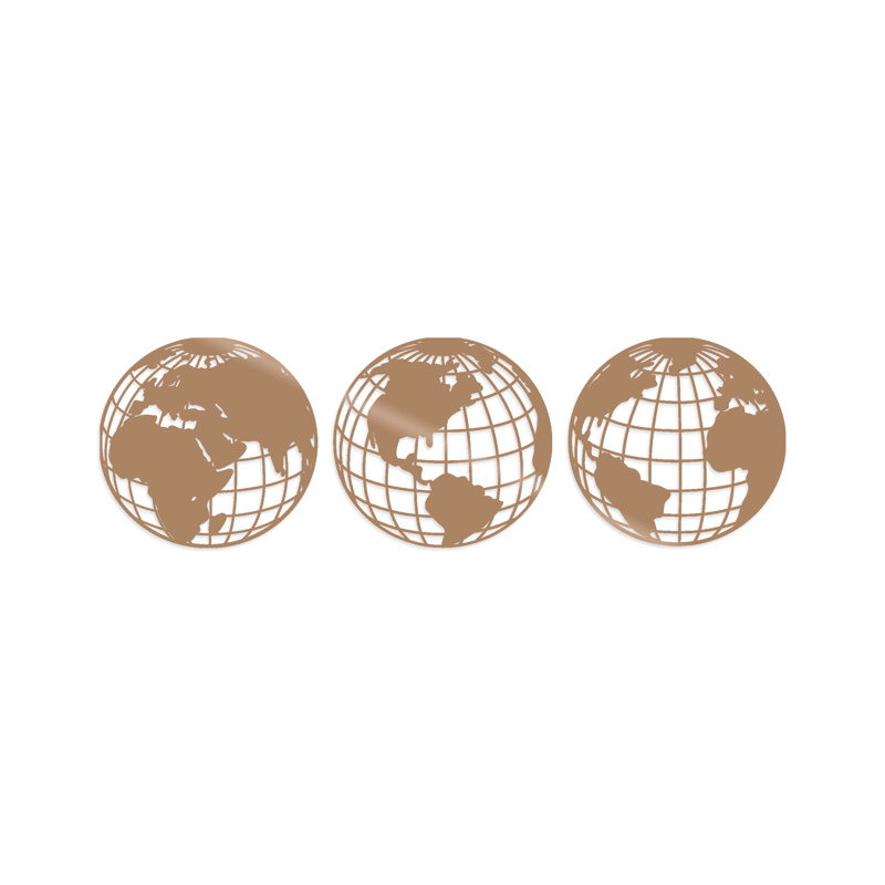 Transportation Wall Decor on Metal, Copper