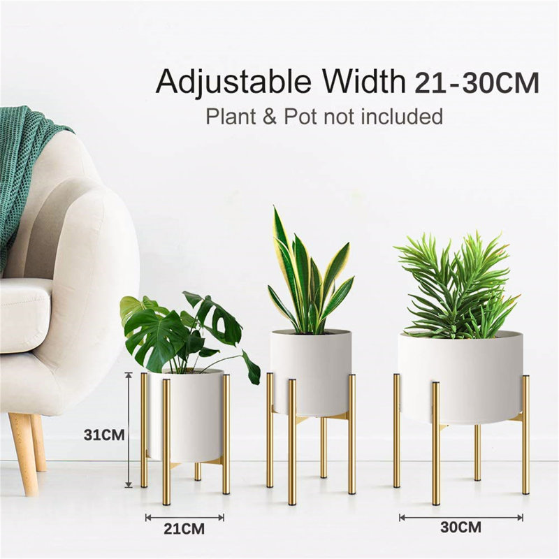 Donan Plant Stand, Gold