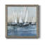 Bleu floral - peinture sur toile encadrée-1350311864-1350311865