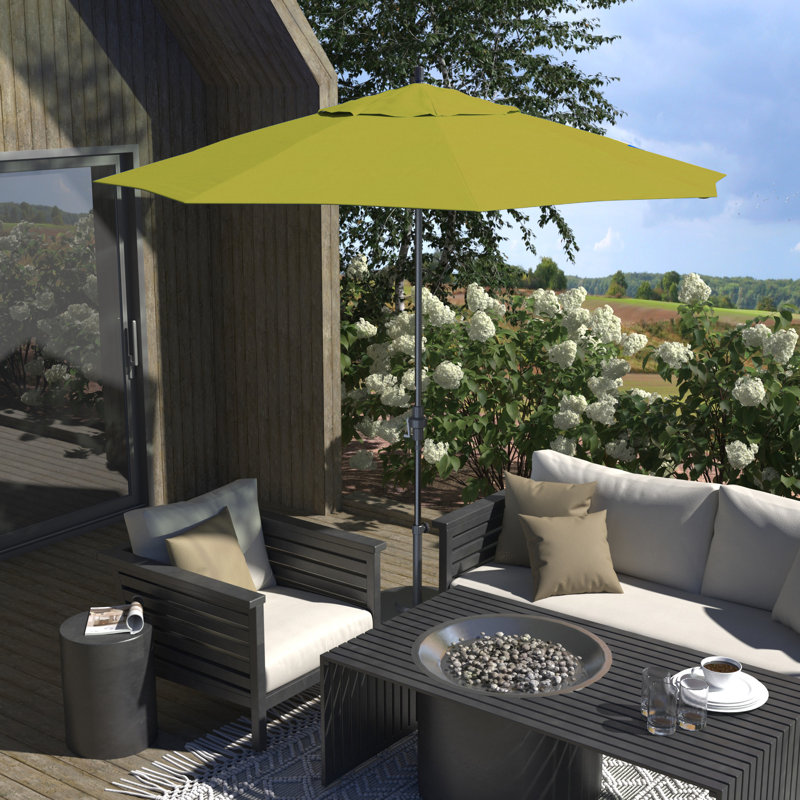 Parasol de patio gris 11 pi, Sunbrella® Ara