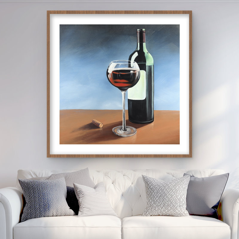 Bouteille de bourgogne avec verre à vin