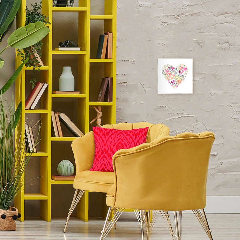 «Blooming Pastel Heart», plaque murale par Lanie Loreth
