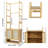 Loxi 24.4'' Solid Wood Clothing Rack