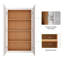 Armoire de cuisine blanche avec tablettes réglables l 30 po x H 42 po x P 12 po-814792608-814792622