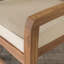 Chaises d'extérieur en acacia avec dossier en X et coussins Harbison