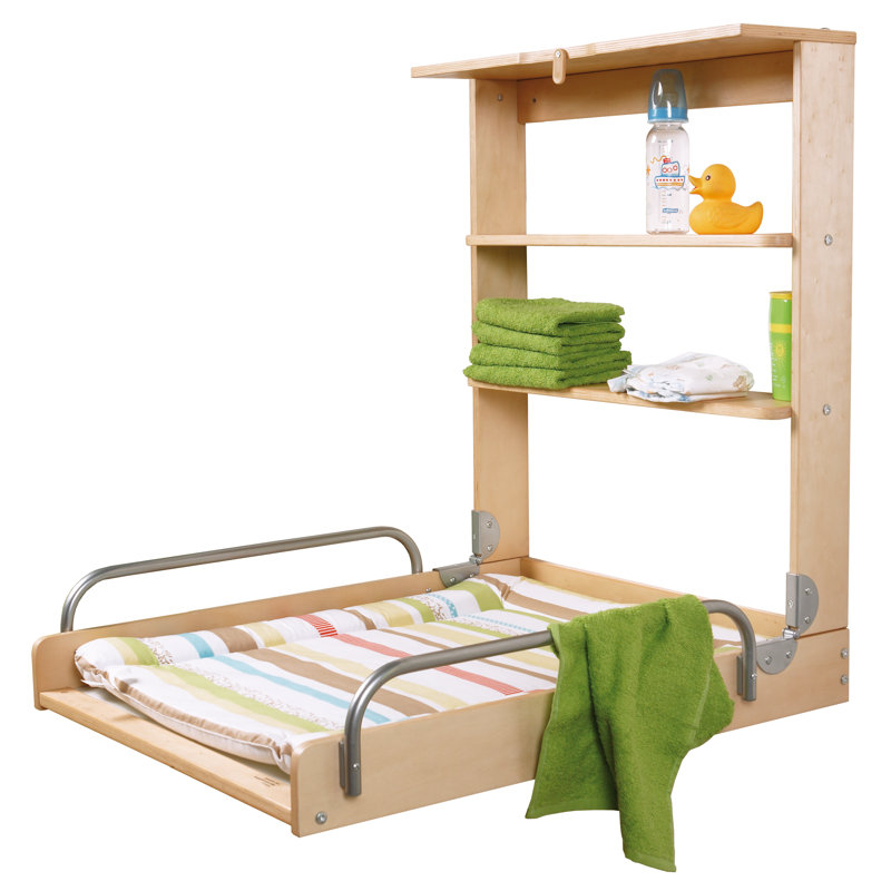 Dschungelbaby Cot Top Changer, Natural Wood