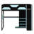 Smart Loft Bed Featuring Built-In Workspace, Organizational Shelves, USB Charging & Customizable RGB Lights-1688489866