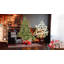 Arbre de Noël 7 pi avec 750 lumières UL - branches mixtes PE / PVC, 2257 pointes, base large pour les espaces spacieux, structure à charnières, support en métal stable-1346053774