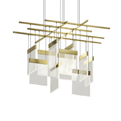 V Panels 11 - Light LED Chandelier