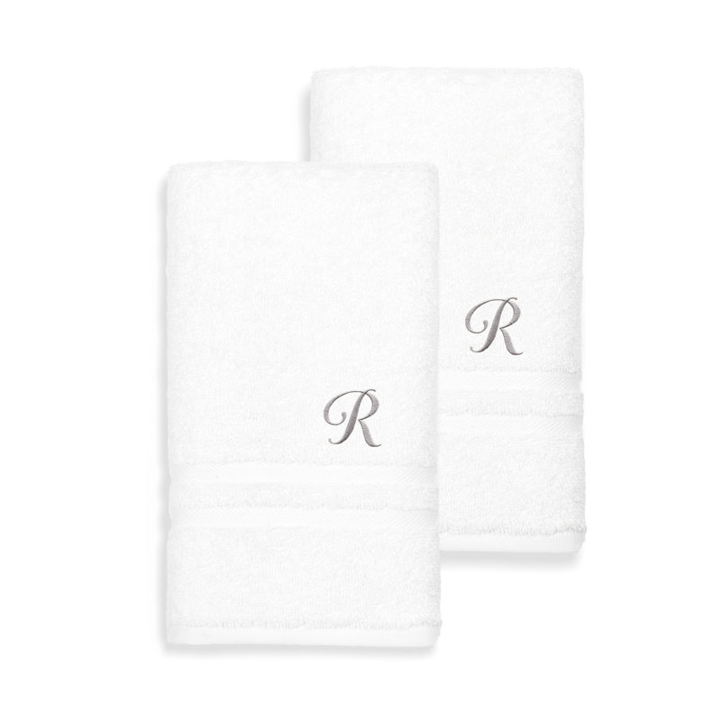 Débarbouillette 100% coton Denzi, R, Blanc