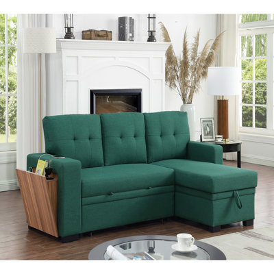 L - shaped Multi - functional Fabric Sofa with Storage