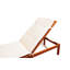 Ensemble 3 pièces de chaise longue avec coussins Marsily