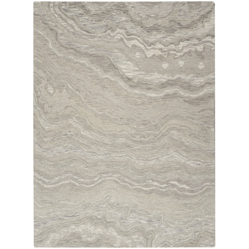 Ilijan Wool Abstract Indoor Rug, Runner 7'9" x 9'9"