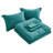 Washed Microfiber 7-Pieces Honeycomb Comforter Set with Sheets-233380301-233380296