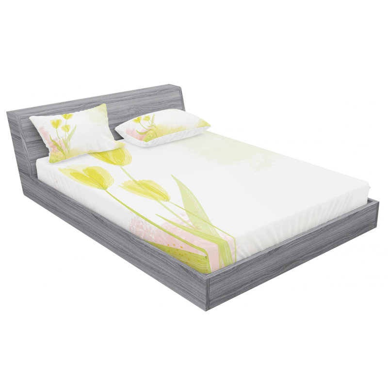 Microfiber Sheet Set, Queen Sheet Set with Fitted Sheet