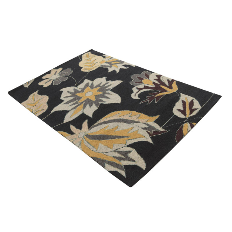 Tapis noir Pimentel 4 x 6