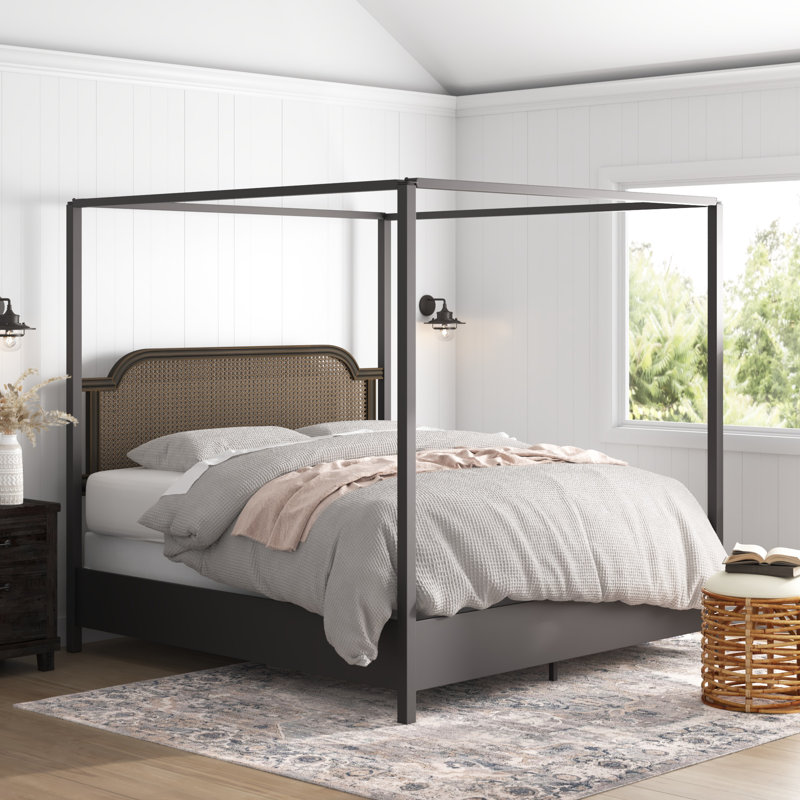 Elyse Metal Canopy Bed, King