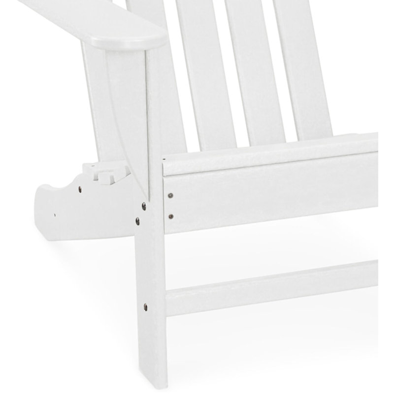 Keenan Wood Outdoor Adirondack Chair, White