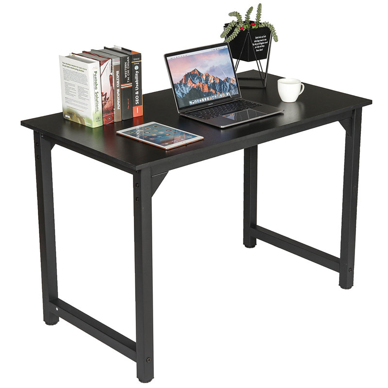 109.22cm Rectangle Writing Desk, Black