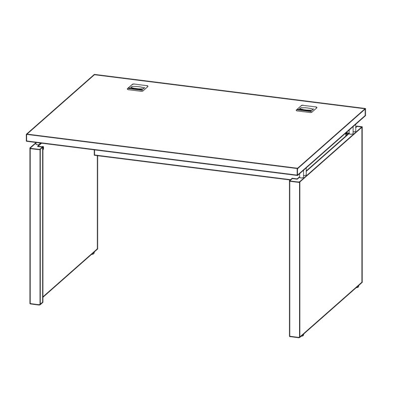 Vision 120cm W Rectangular Writing Desk