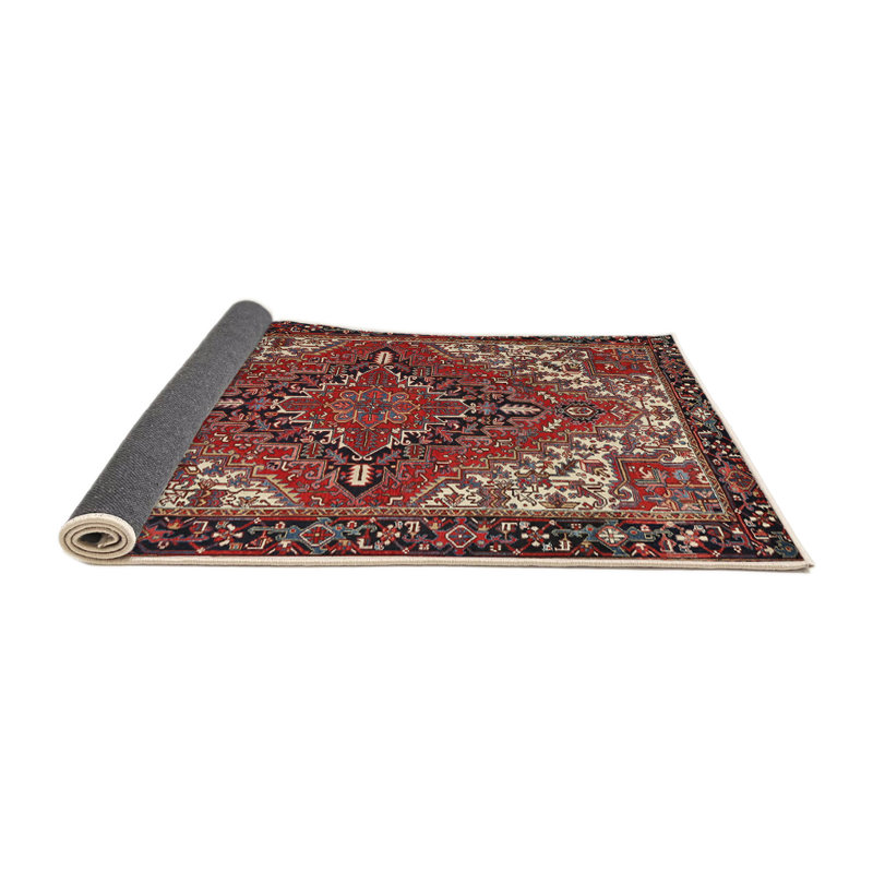 Tapis bleu/beige traditionnel Gismondo, Rond 5 pi