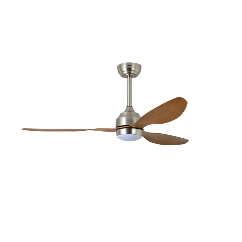 Ventilateur de plafond avec lumières, moteur à courant continu silencieux, 3 ventilateurs de plafond à pales ABS, convient aux terrasses et à l'intérieur