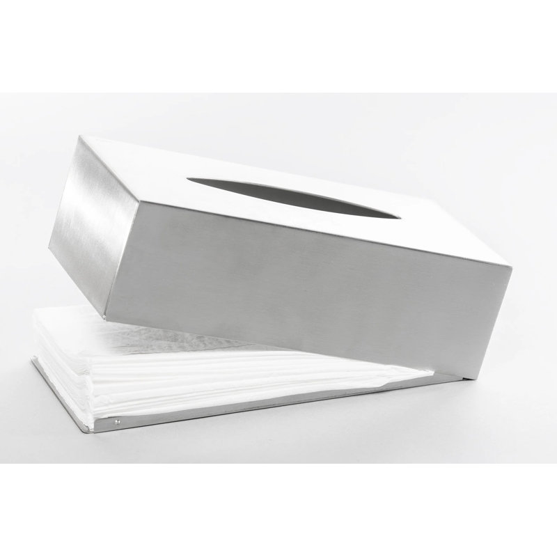 Couvre-boîte de papiers-mouchoirs Nexio, Acier inoxydable mat