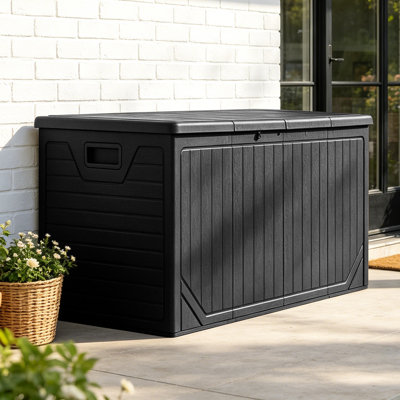 Balconera 300 Gallons Water Resistant Resin Lockable Deck Box
