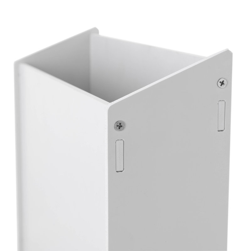 Classeur empilable en bois manufacturé Jazziah, Blanc