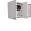 Élégante armoire murale supérieure, quatre tablettes intérieures-94239563