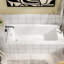 66" x 30.7" Rectangular Acrylic Soaking Drop in Bathtub with Drain