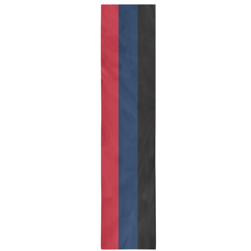 Boston Table Runner, 72" x 16", Washington,Red/Blue/Black, Polyester