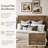 Queen Bed Frame with Panel Headboard-125286219