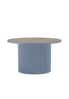 Milo 42 inch Round Dining Table, Blue, 28" H x 48" W x 48" D