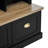 Hall Tree With 9 Hooks,Roman Column Design Natural Storage Bench With 3 Large Cabinets And LED Light-444510156