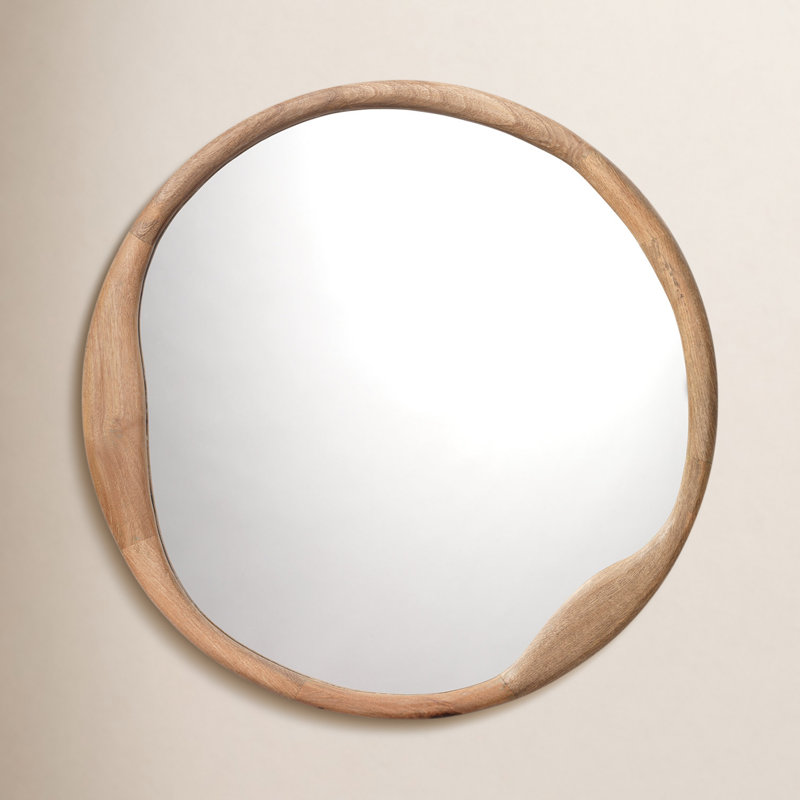 Organic Irregular Mango Wood Mirror