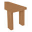Table de salle à manger d'extérieur rectangulaire L 57,99 po x l 16,02 po