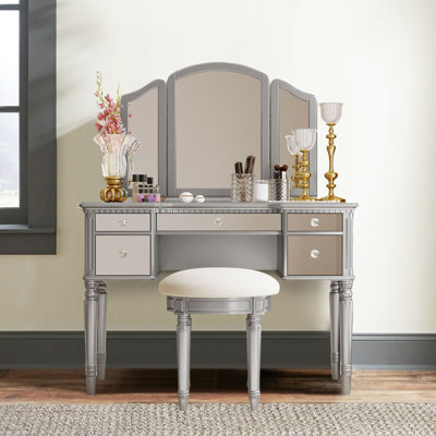 Kalino Vanity with Mirror and Seat