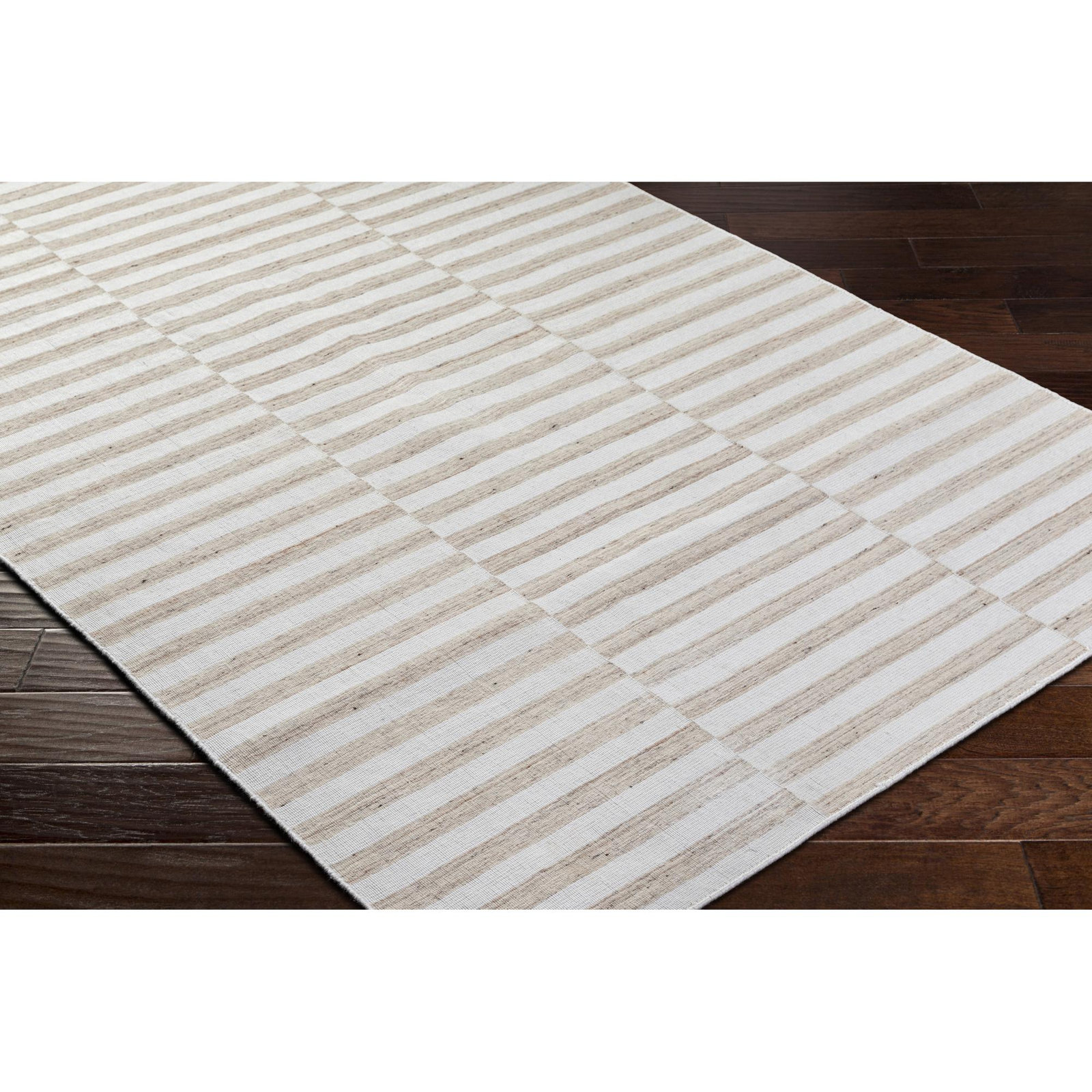 Elstone Hand-Woven Striped Rug, Rectangle 2' x 3'